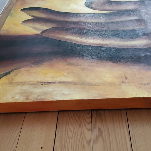 Large Chin Mudra Oil Painting - Picture 4 of 5